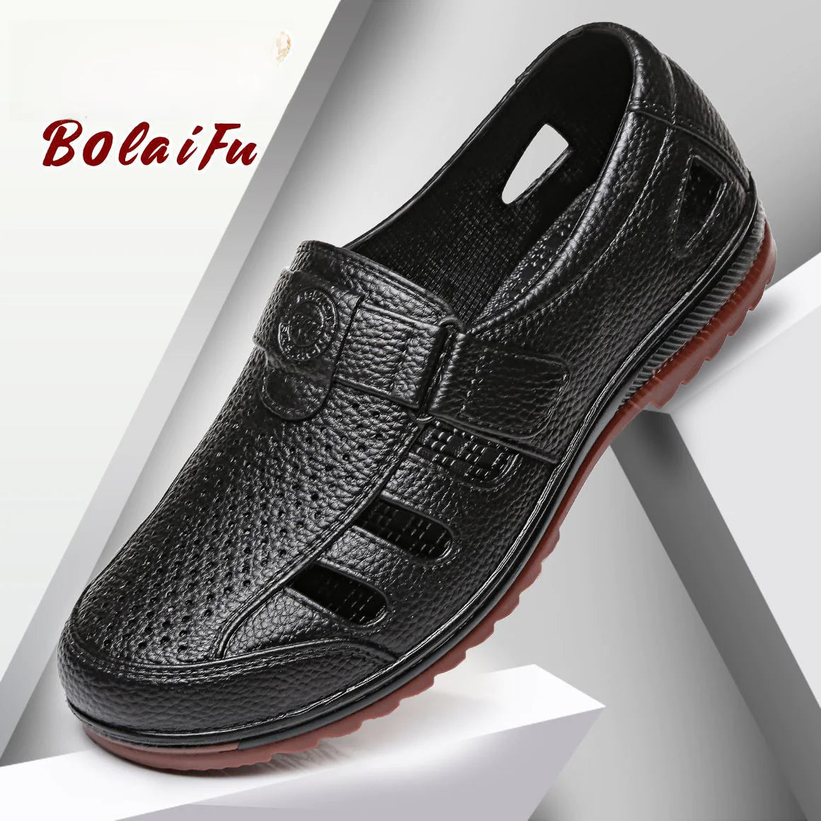 Men's Summer Breathable Hollow Casual Slip-On Sandals